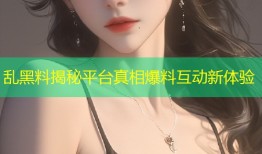 乱黑料揭秘平台真相爆料互动新体验