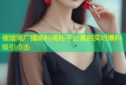 催婚周广播黑料揭秘平台真相实时爆料吸引点击