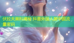 伏拉夫黑料揭秘 抖音外国人爱中国流量密码
