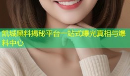 凯城黑料揭秘平台一站式曝光真相与爆料中心