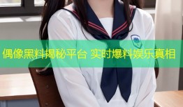 偶像黑料揭秘平台 实时爆料娱乐真相