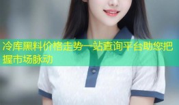 冷库黑料价格走势一站查询平台助您把握市场脉动