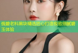 俄碧老料黑块精选匠心打造极致细腻碧玉体验