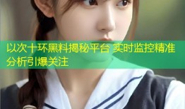 以次十环黑料揭秘平台 实时监控精准分析引爆关注