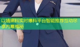 以婧黑料实时爆料平台智能推荐互动尽享内幕揭秘