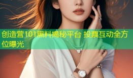 创造营101黑料揭秘平台 投票互动全方位曝光