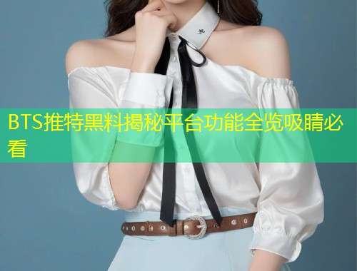 BTS推特黑料揭秘平台功能全览吸睛必看