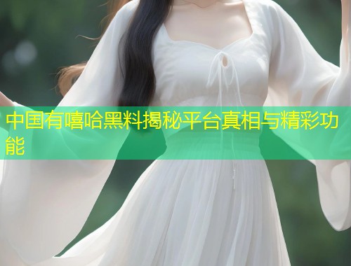 中国有嘻哈黑料揭秘平台真相与精彩功能